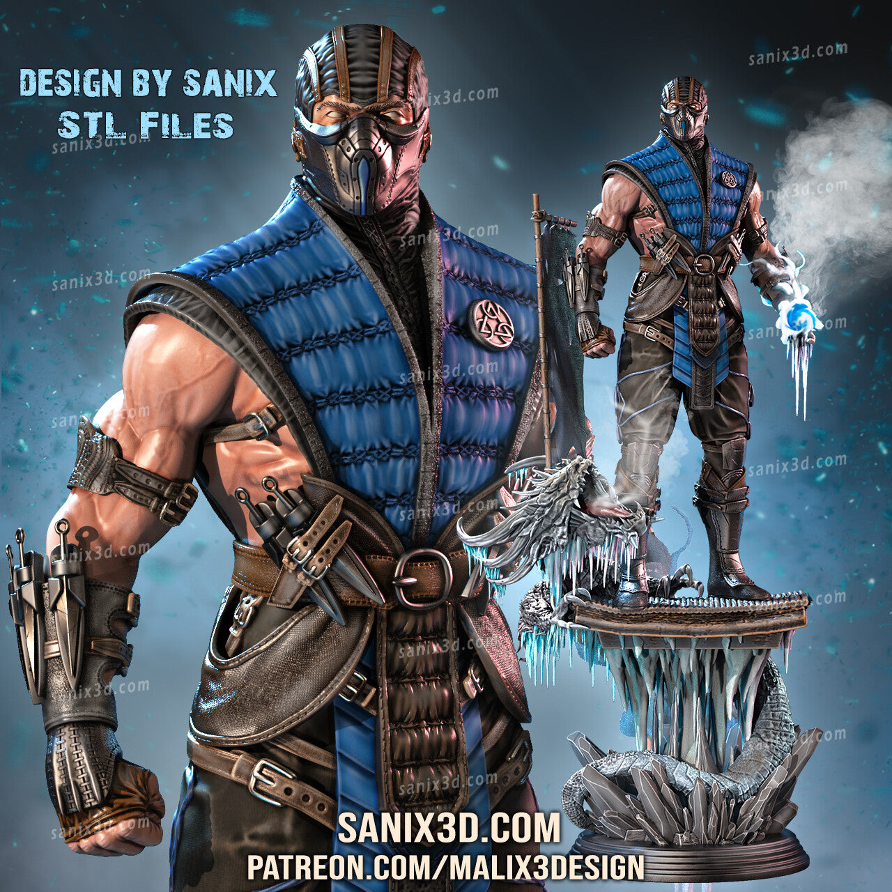 Sub-Zero ( SANIX ) Mortal Kombat – 1d8printing