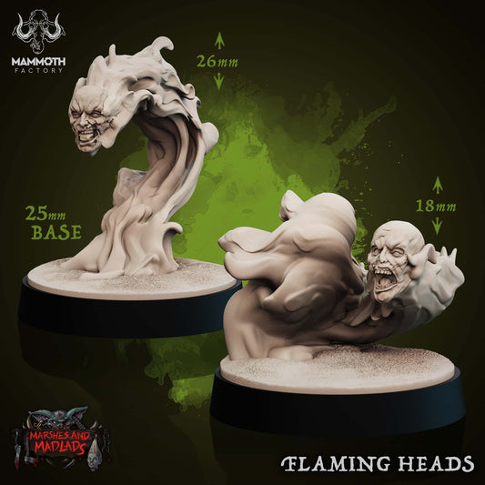 Flaming Heads ( Scenery / Prop )