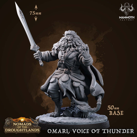 Omari, Voice of Thunder ( Lion / Feline / Hero )