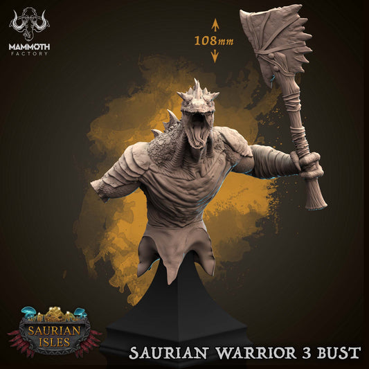 Saurian Warrior 3 ( Bust )