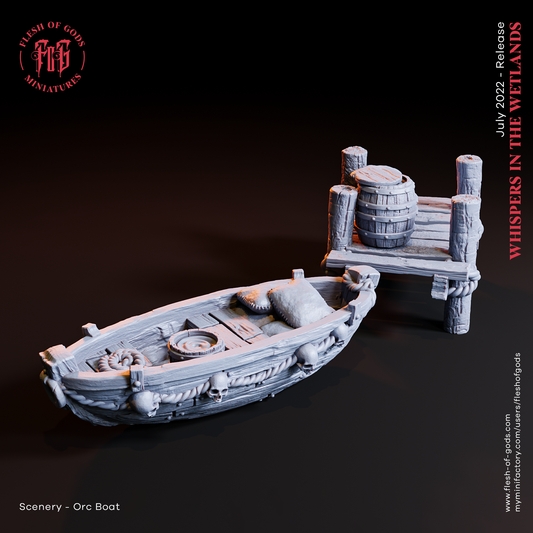 Orc Boat and Dock ( Scenery / Prop )