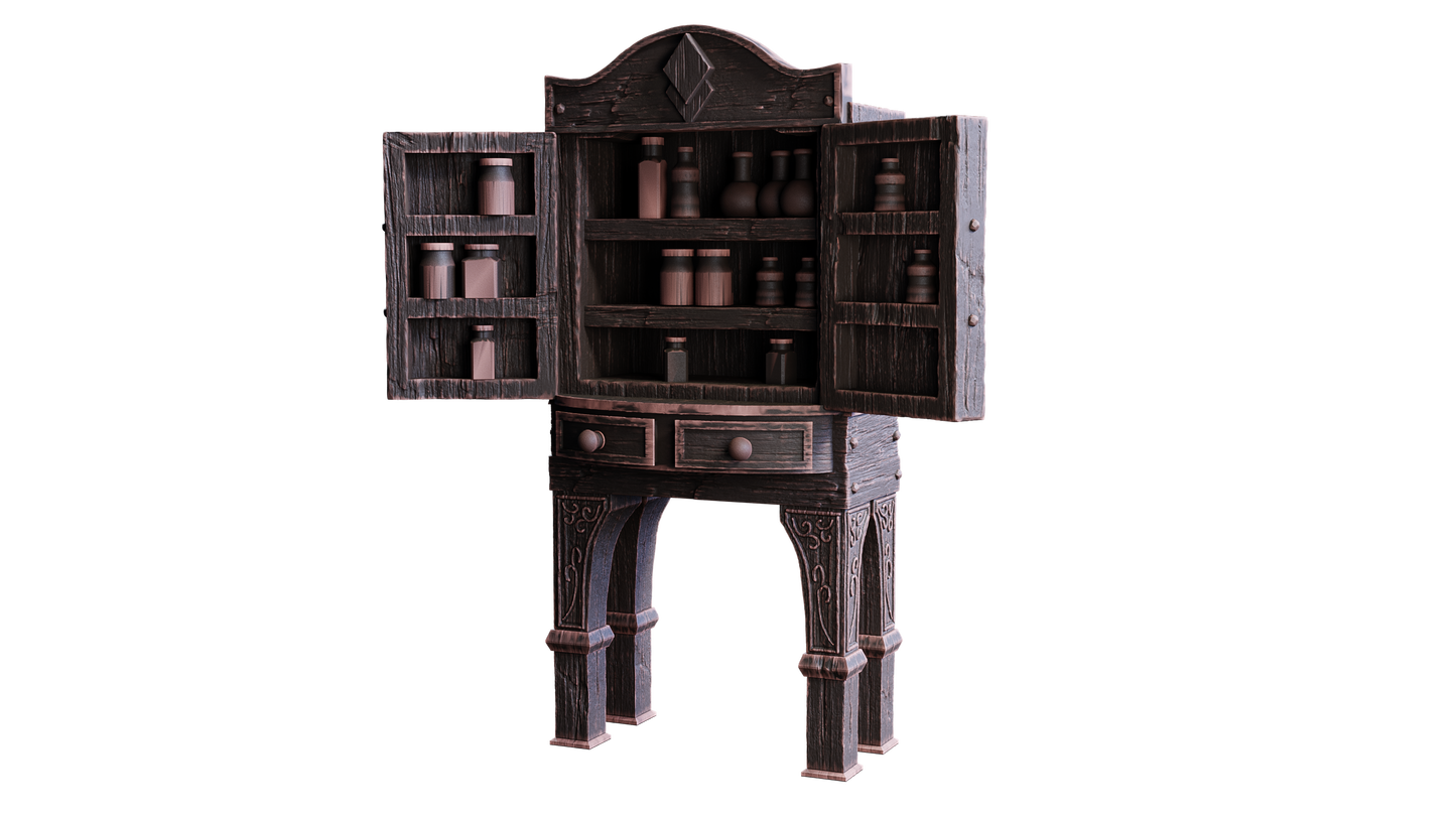 Potion Shelf ( Scenery / Prop )