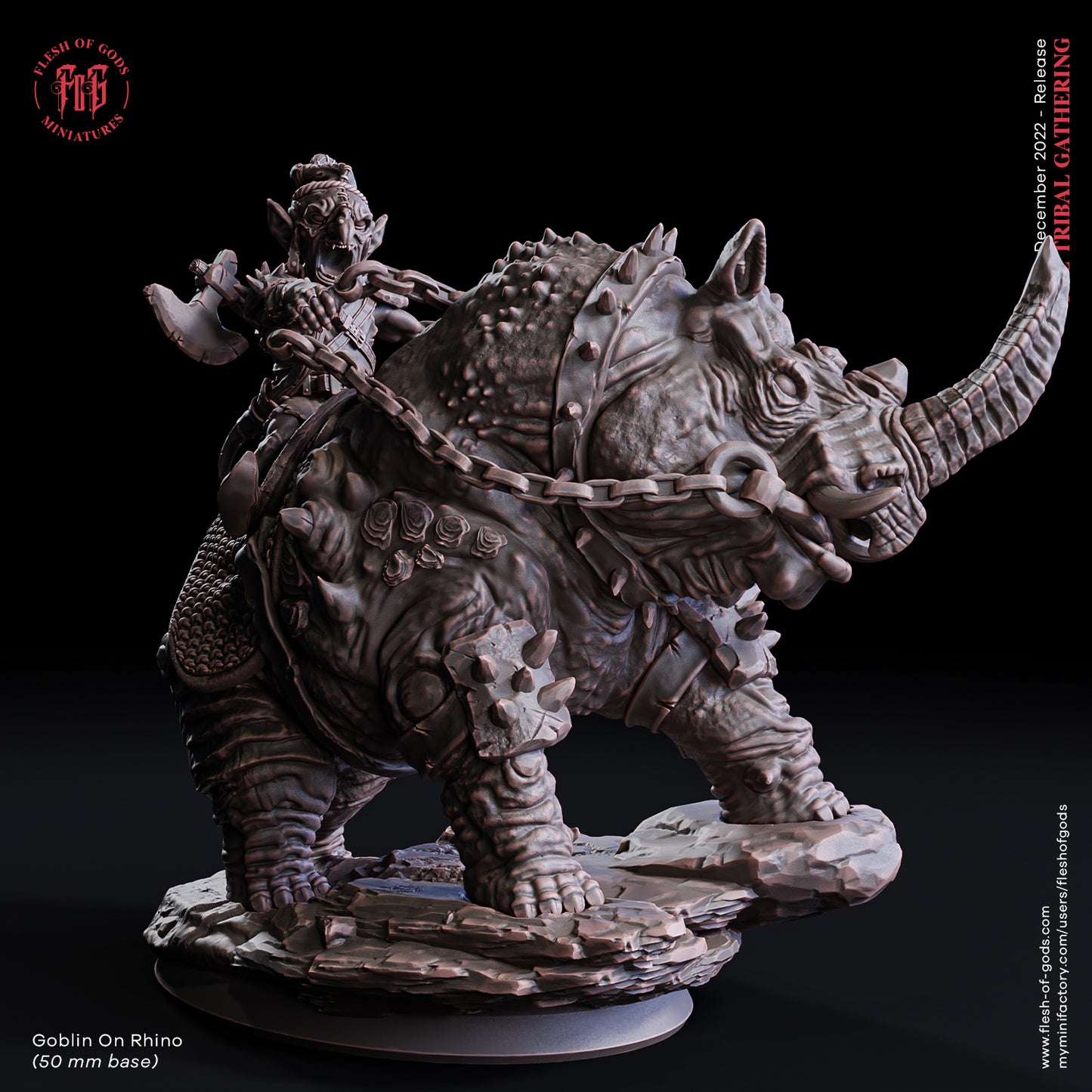 Rhino Mounted Goblin ( Enemy / Goblin )