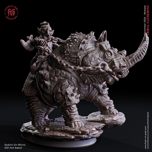 Rhino Mounted Goblin ( Enemy / Goblin )