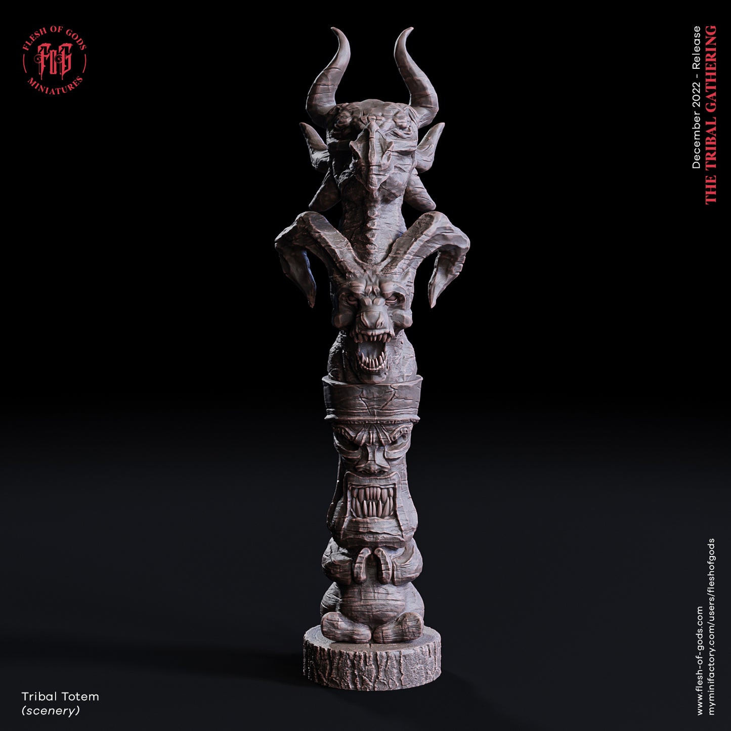 Tribal Totem  ( Scenery / Prop ) Single Unit