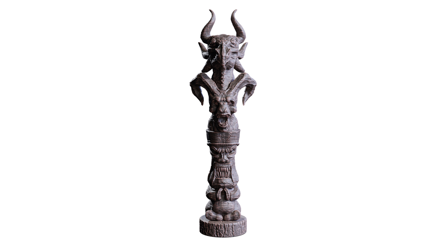 Tribal Totem  ( Scenery / Prop ) Single Unit